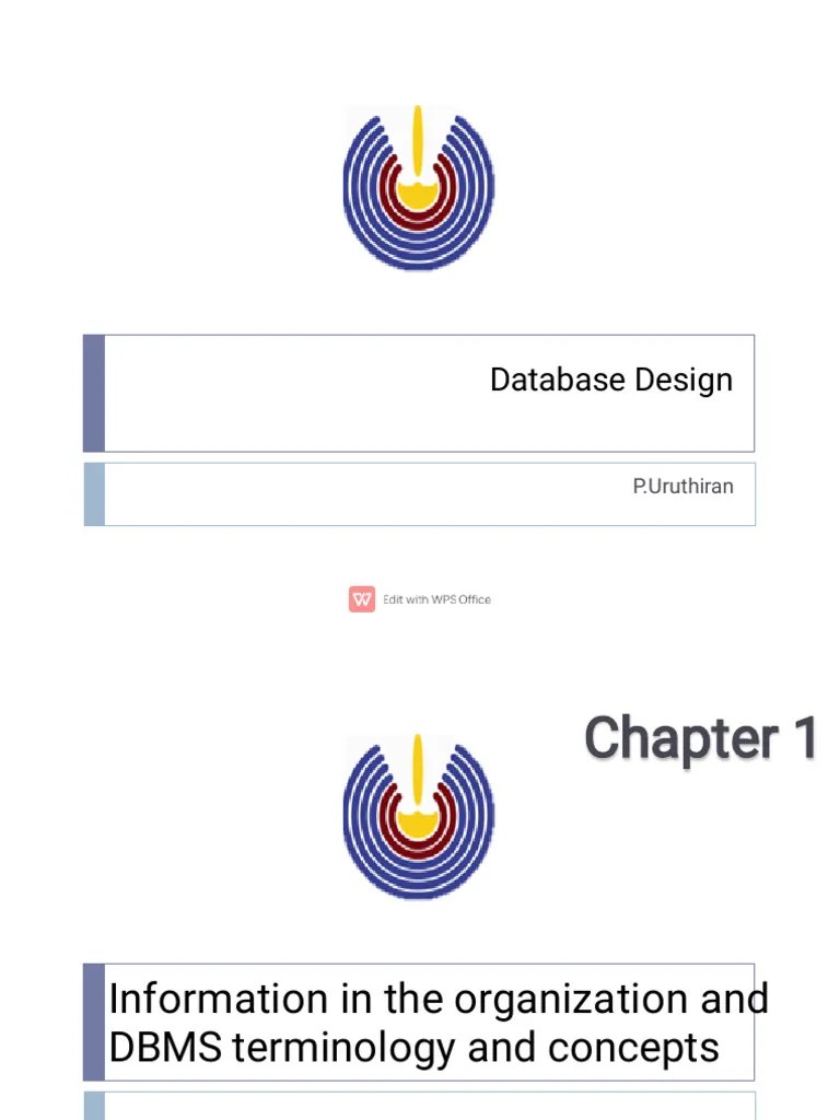 Chapter 1 - Database Design | PDF