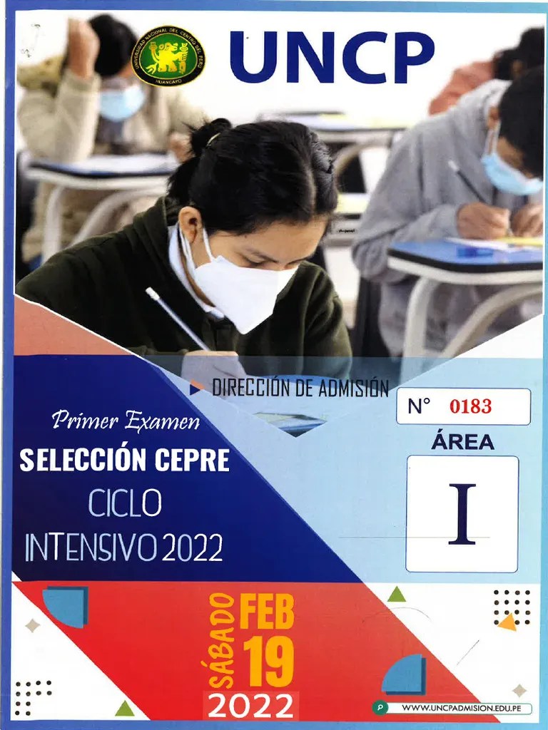 Cepre Uncp 2022 - I Area I | PDF