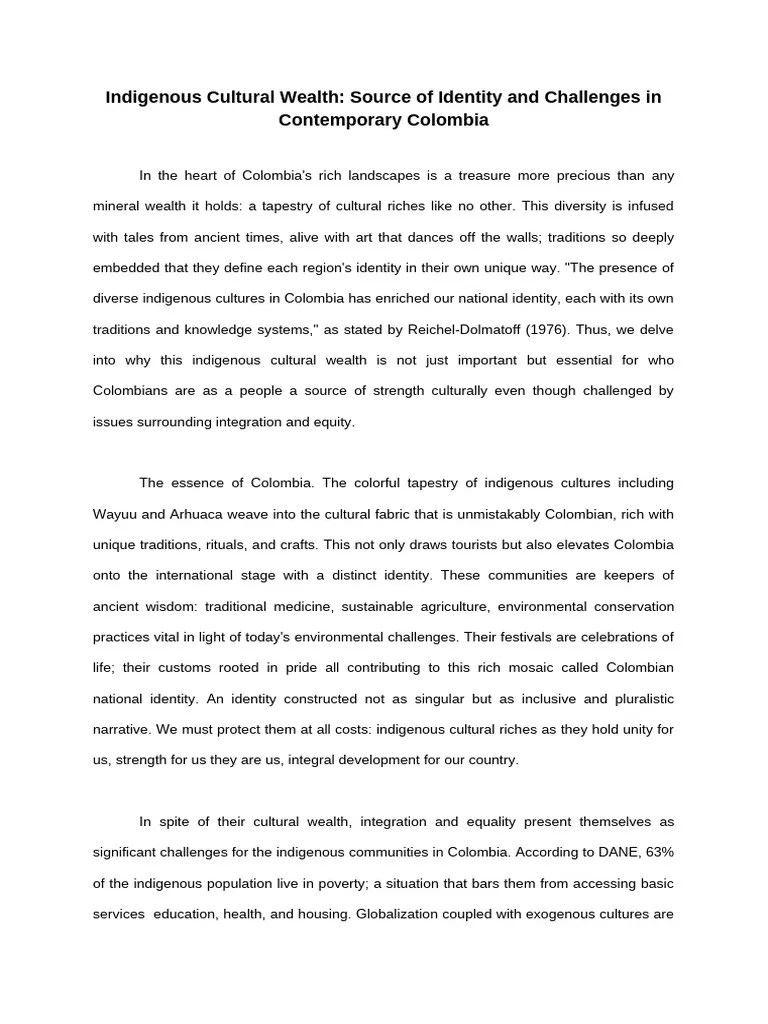 Class Project | PDF | Colombia | Social Science