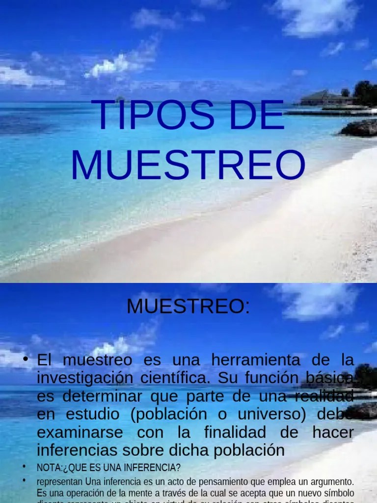 Tipos De Muestreo | PDF