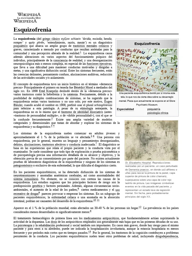 Esquizofrenia | PDF