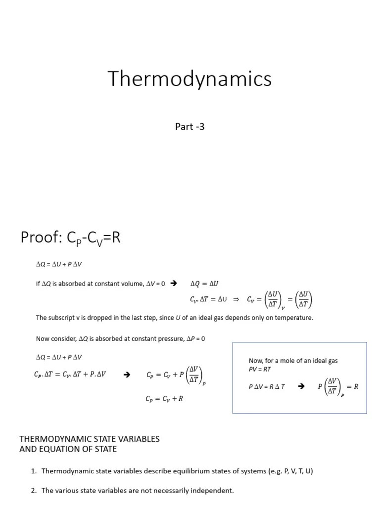 Thermodynamics - Part 3 | PDF | Thermodynamic Equilibrium | Gases