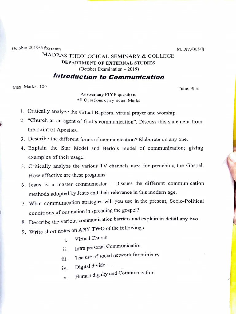 Introduction To Communication | PDF