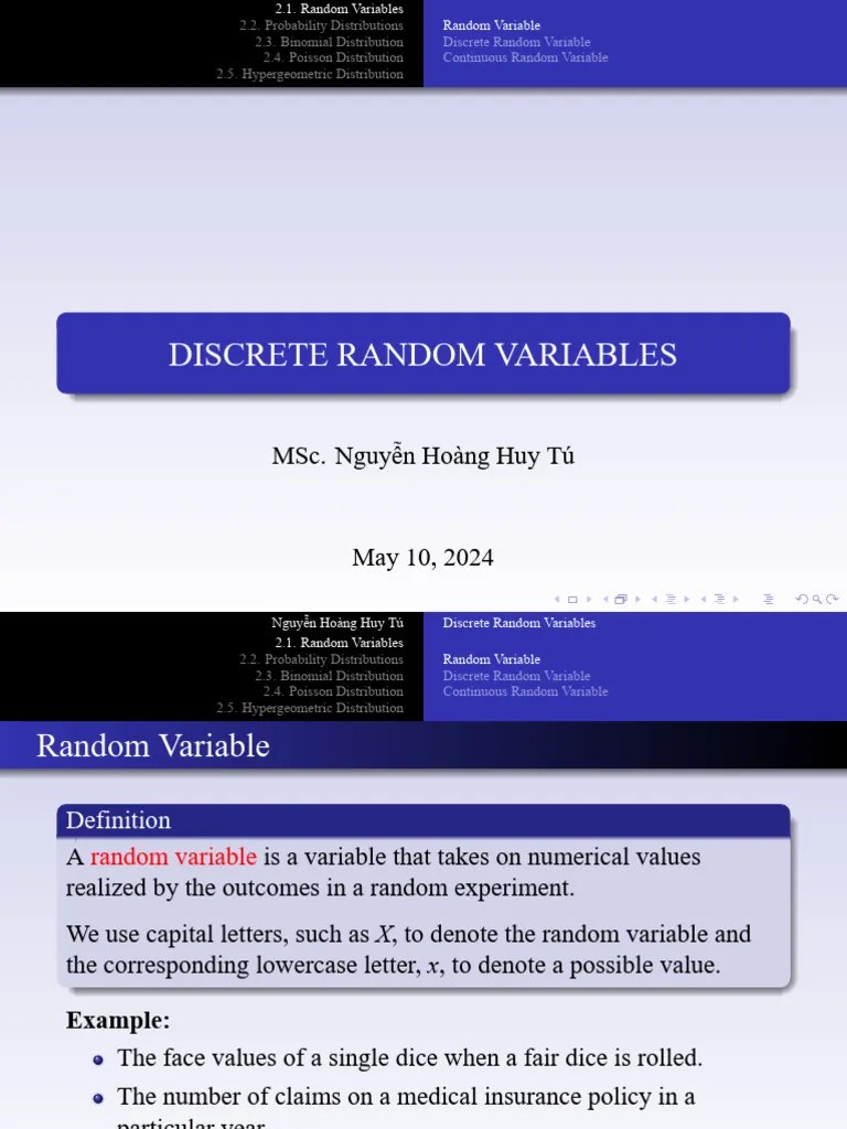 Chapter 2. Discrete Random Variable | PDF