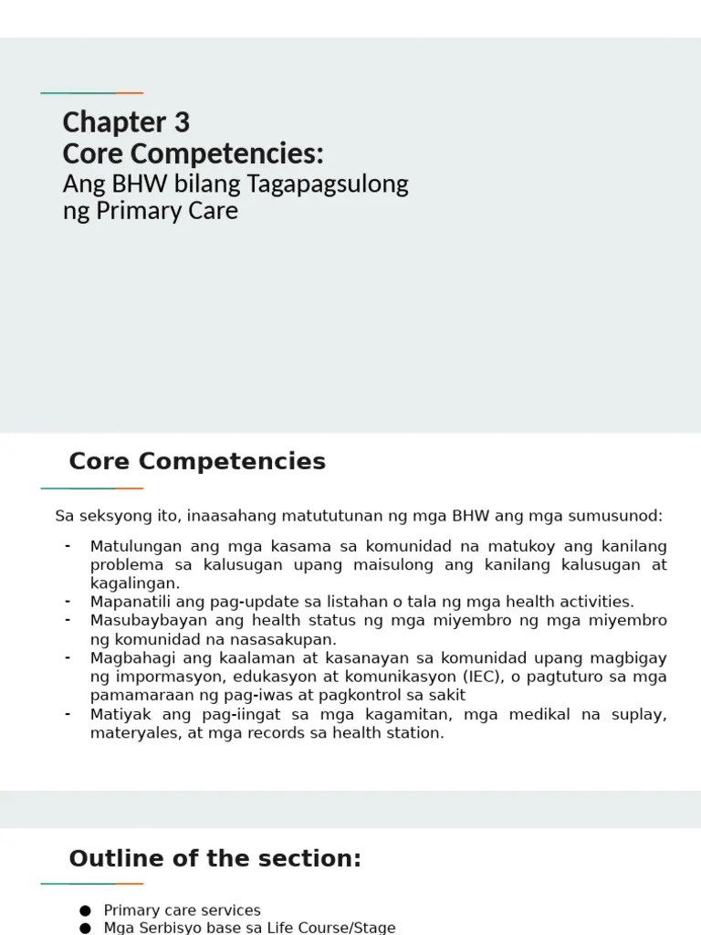 Chapter 3 Online Version Core Competencies Pdf