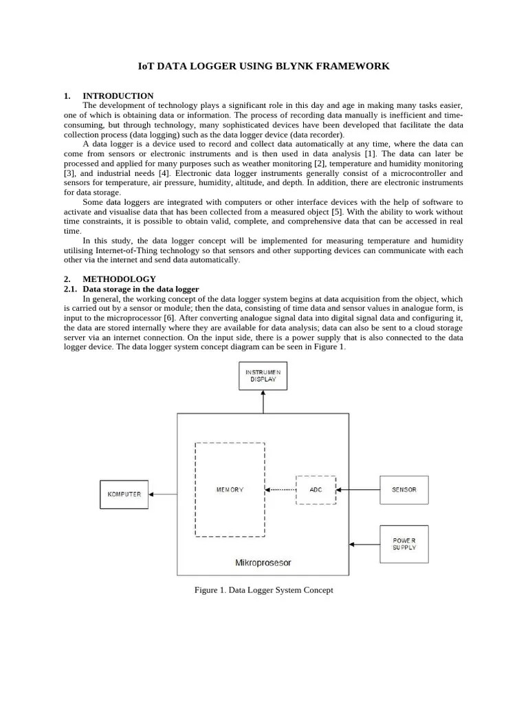 Iot Data Logger Using Blynk Framework | PDF | Internet Of Things | Sensor