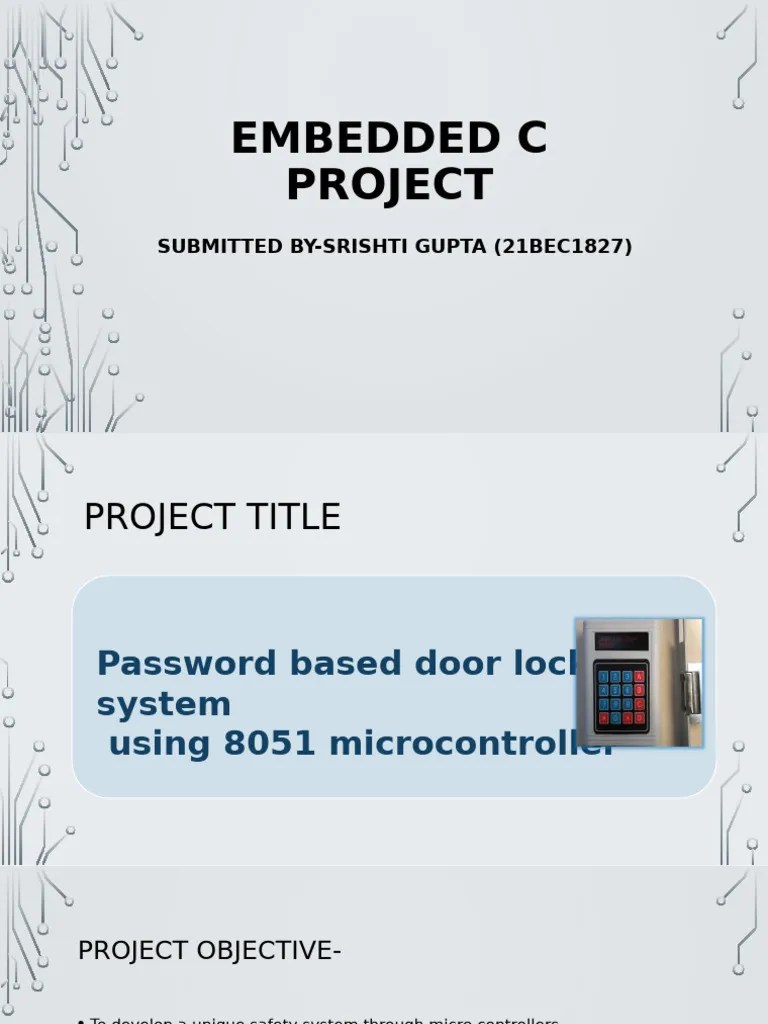 Embedded C Project1 | PDF