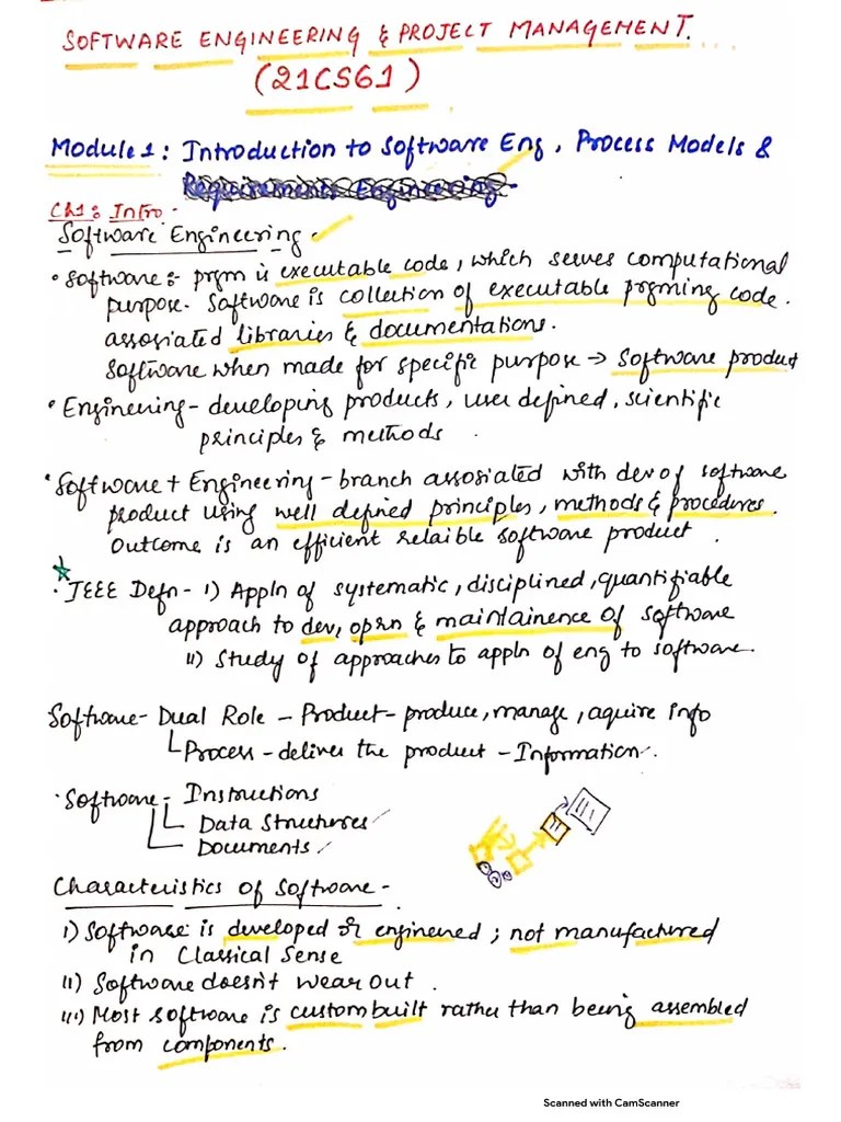 Sepm Mod-1 Notes | PDF