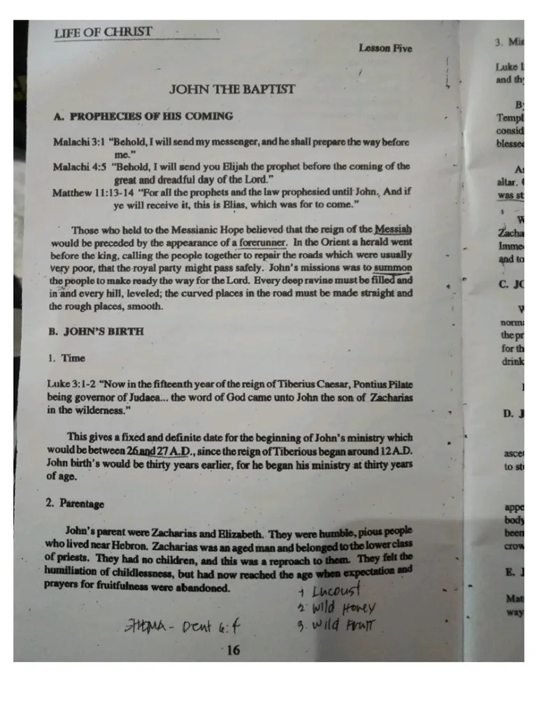 THE LIFE OF JESUS CHRIST | PDF