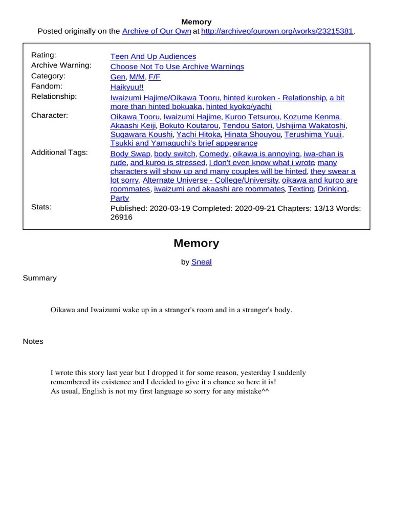 Memory | PDF