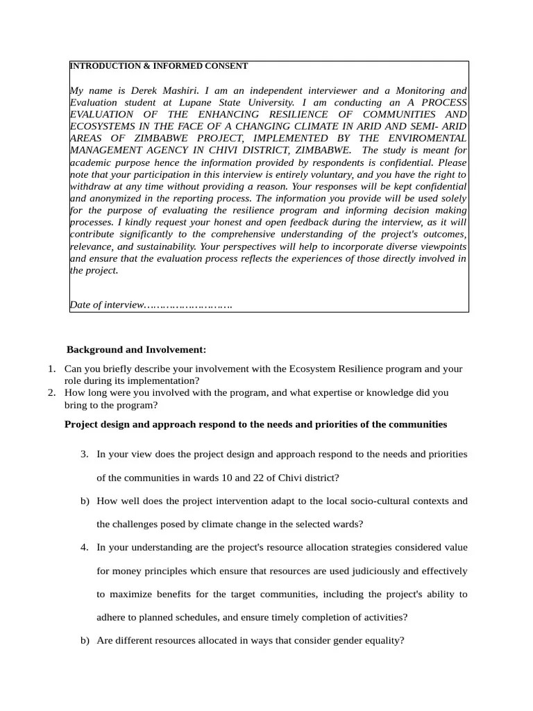 Interview Guide | PDF