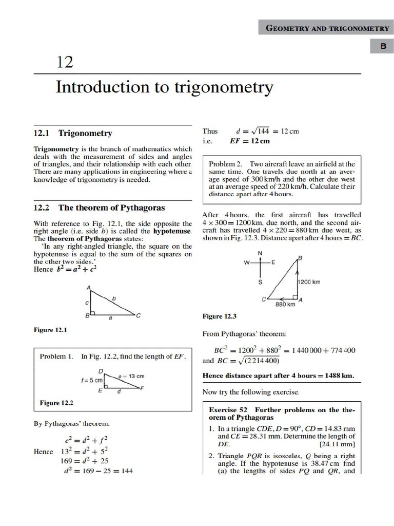 Introduction To Trigonometry | PDF