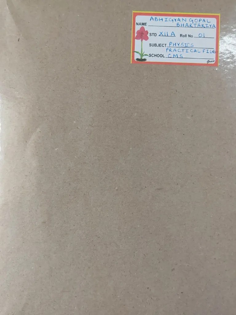 Physics Practical File Class XII | PDF