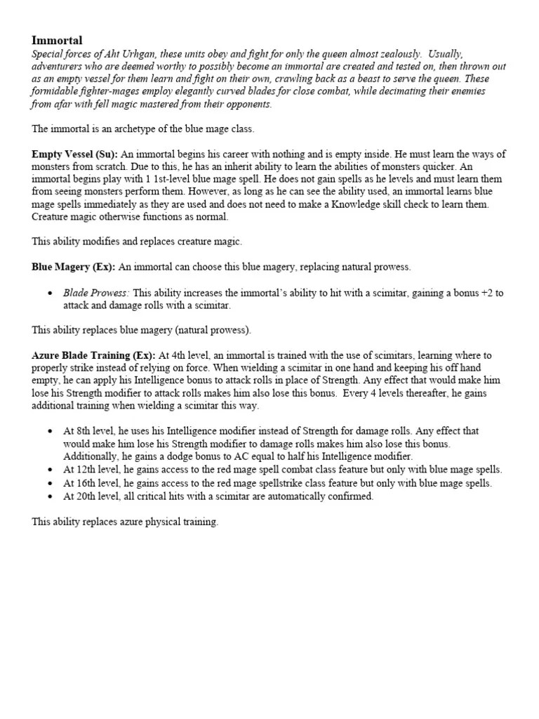 Immortal | PDF