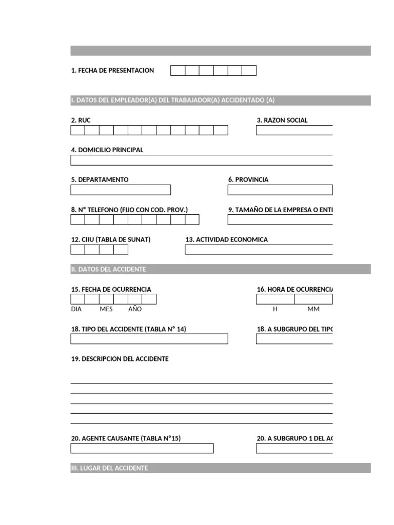 Notificacion De Accidente De Trabajo Mortal | PDF