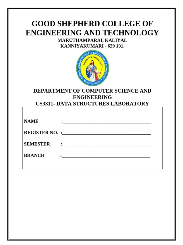 CS3311 Data Structures Lab Manual | PDF