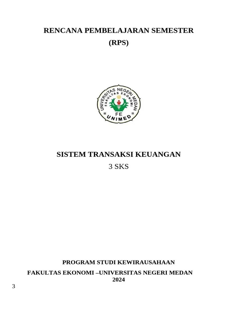RPS SISTEM TRANSAKSI KEUANGAN 2023 | PDF