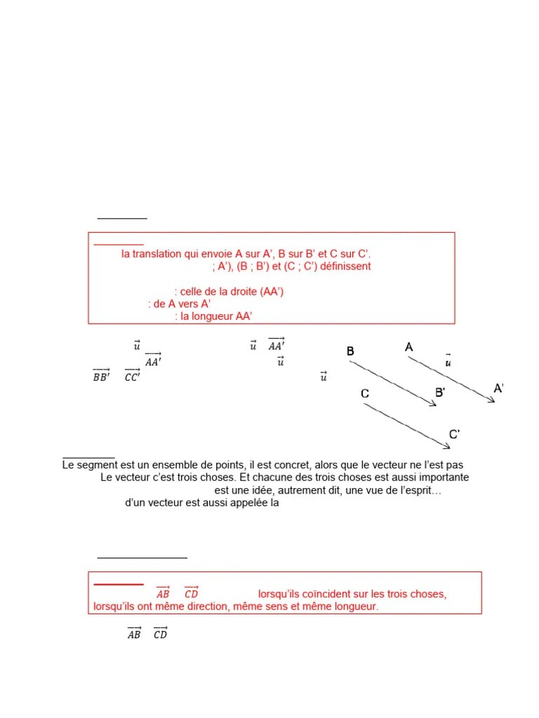 Cours Vecteurs Pdf