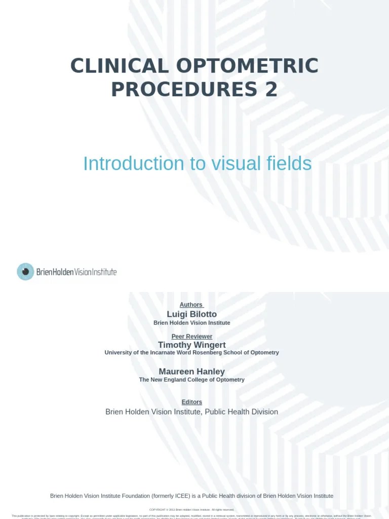 05 Introduction To Visual Fields | PDF