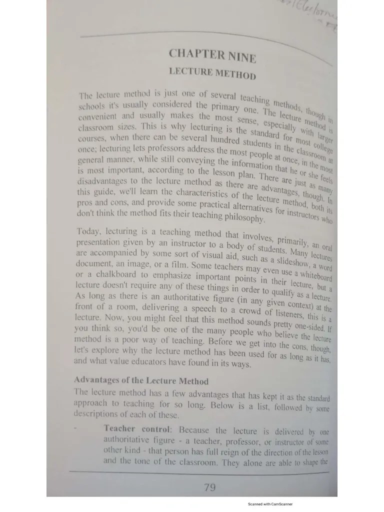 Lecture Method | PDF