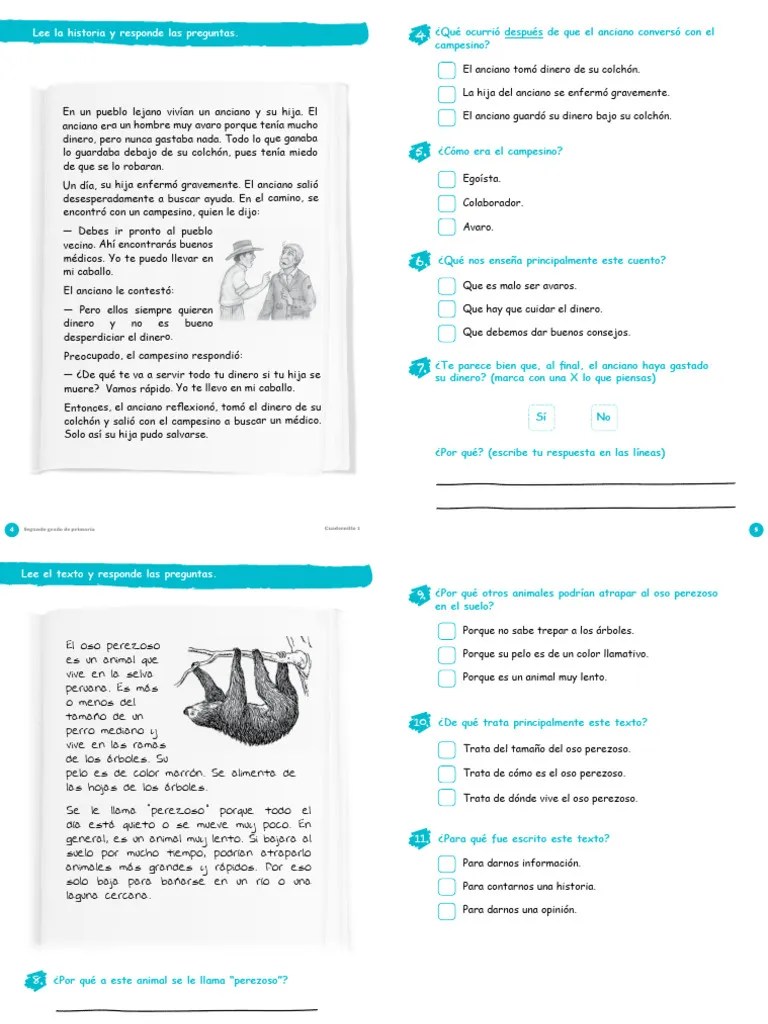 Cuadernillo1 Comunicacion 2do | PDF