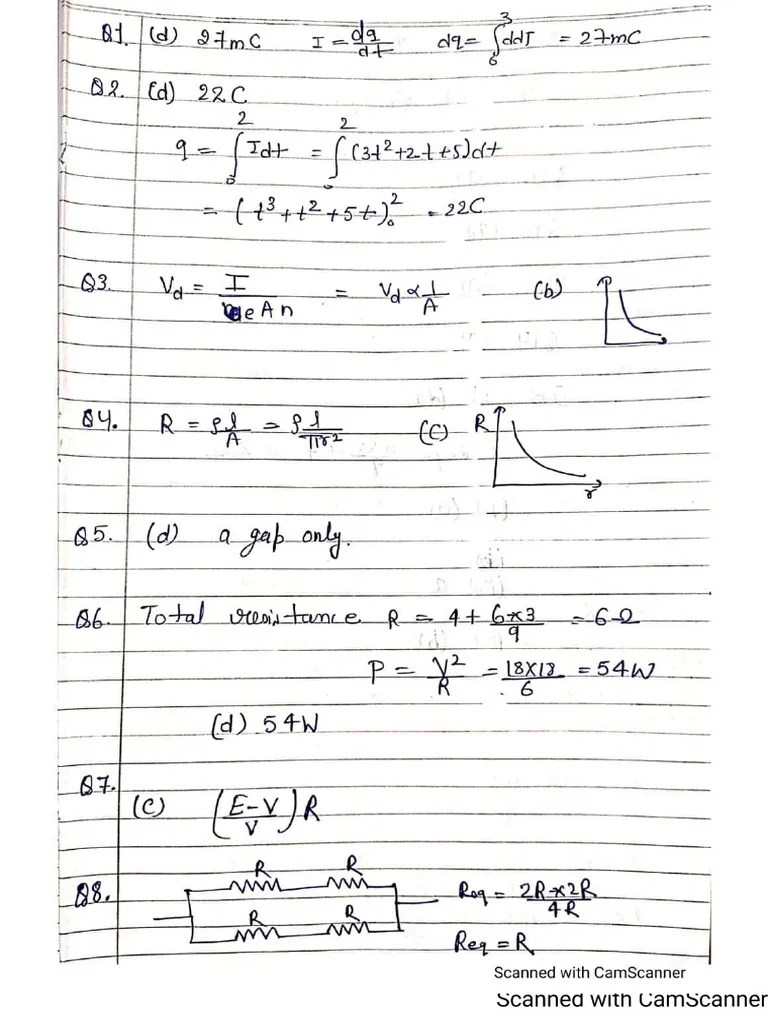 Electricity Assignment Solution | PDF