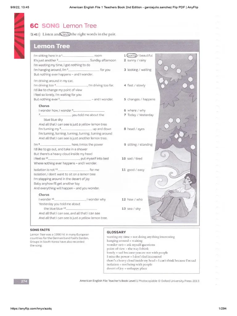 American English File 1 Teachers Book 2nd Edition | PDF