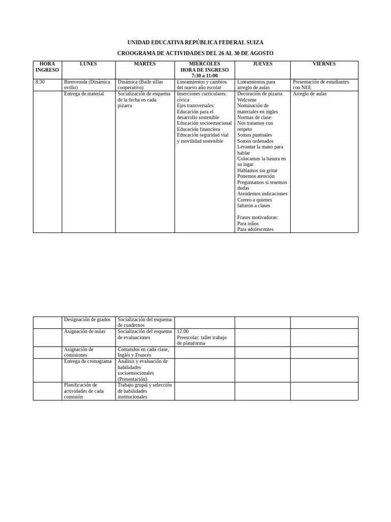 Inicio Año Escolar 2024-2025 | PDF