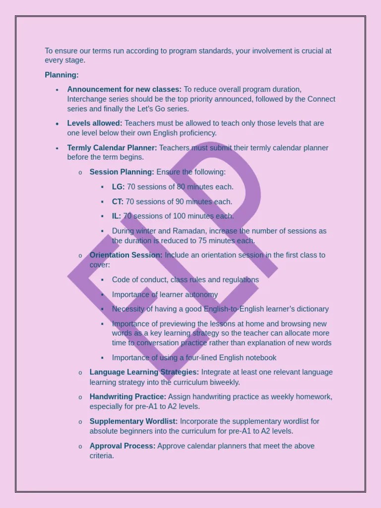 Planning, Implementing, Monitoring And Evaluating A Term | PDF