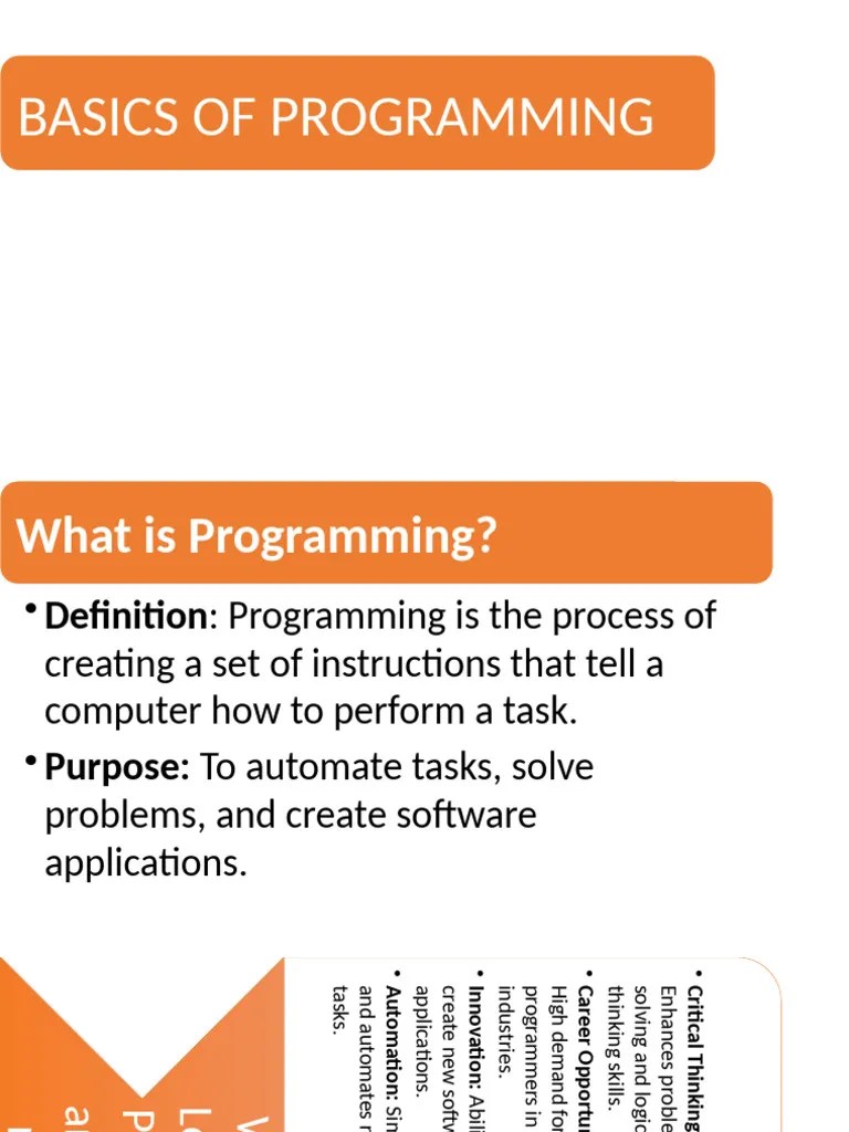 Basics Of Programming | PDF
