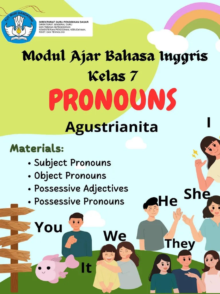 Modul Ajar Bahasa Inggris - Pronouns - Fase D | PDF