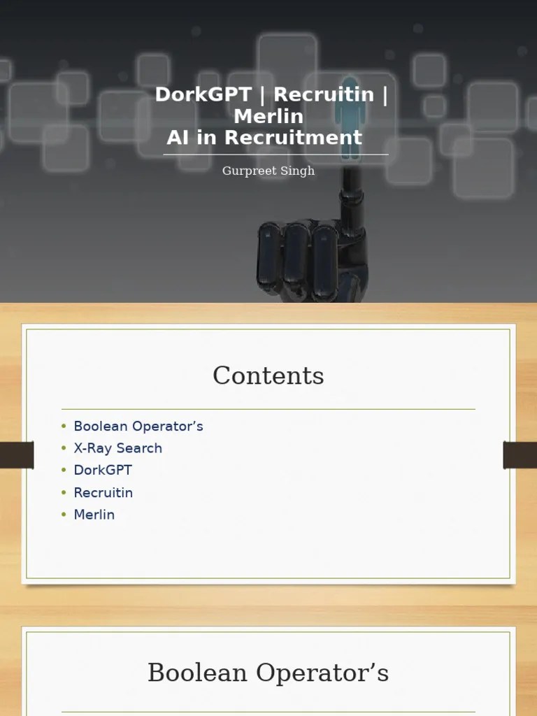 DorkGPT Recruitin Merlin | PDF