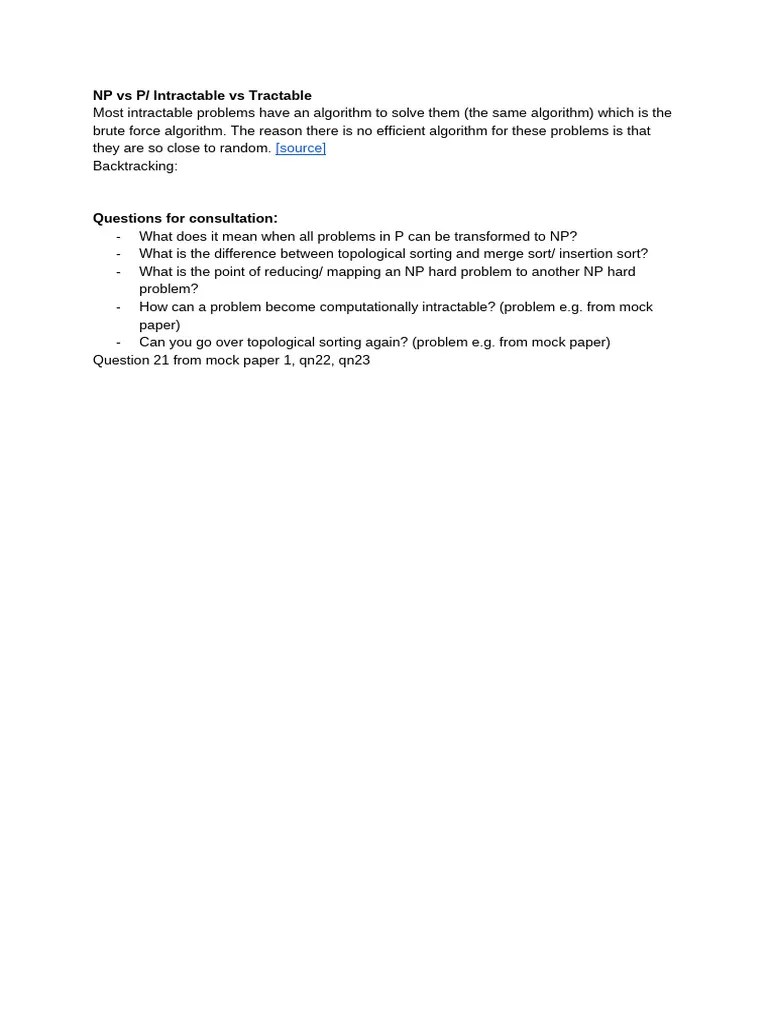 Computational Thinking Project Notes | PDF | Computational Complexity ...