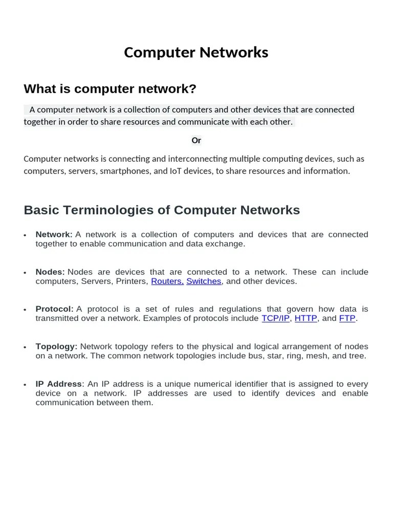 Computer Networks | PDF