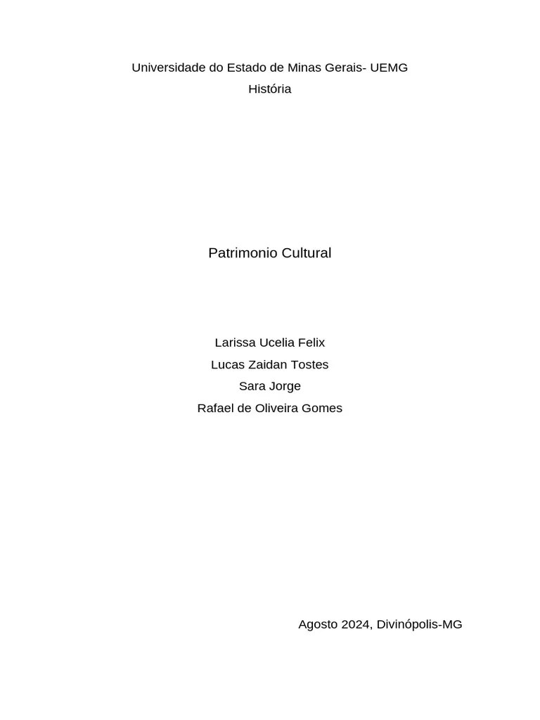Patrimonio Cultural | PDF