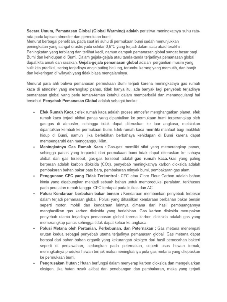 Global Warming | PDF