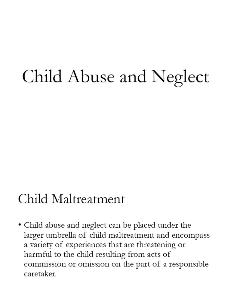 Final Child Abuse And Neglect | PDF