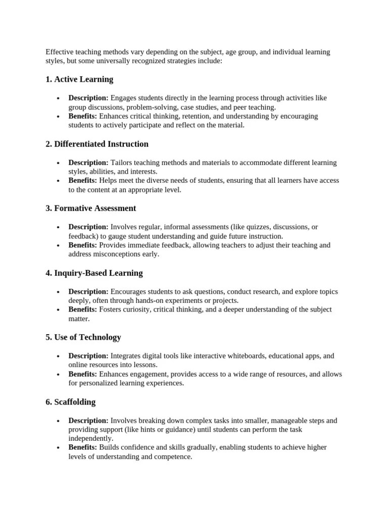 Effective-teaching-methods | PDF