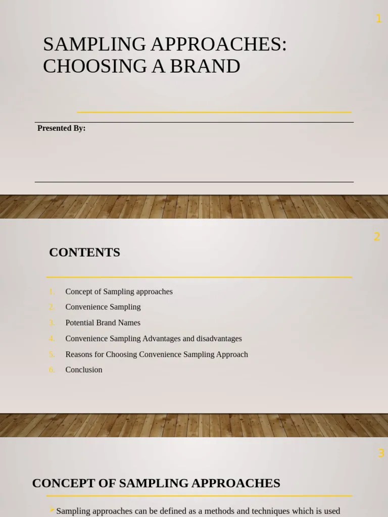 Sampling Approaches Final | PDF