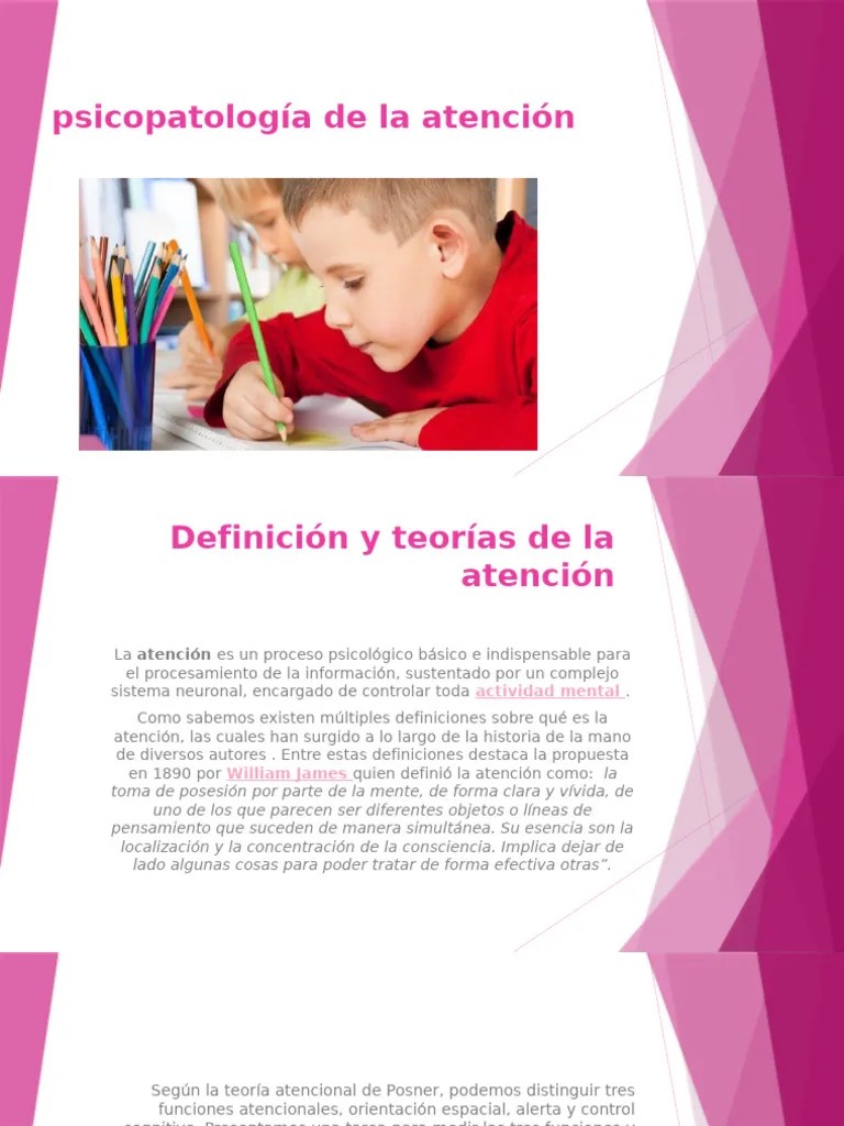 Psicopatología De La Atención | PDF