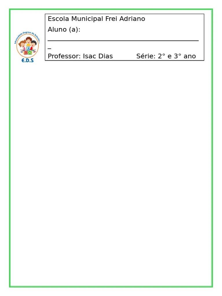 AVALIAÇÃO DE GEOGRAFIA 2 E 3 Ano | PDF