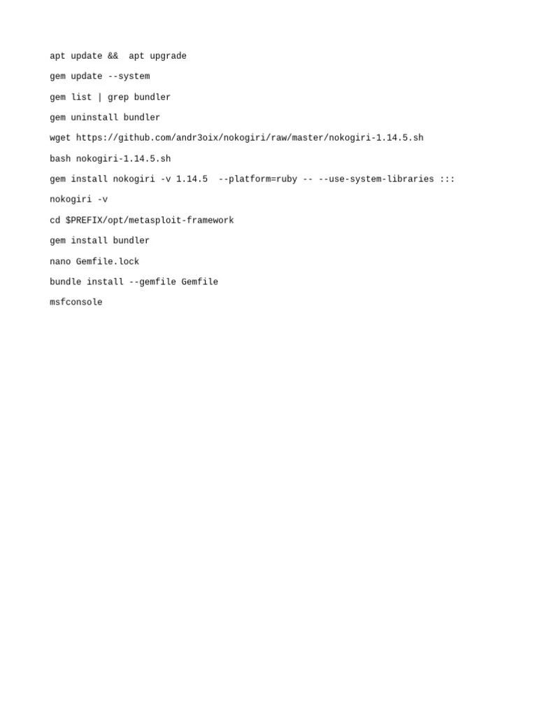 Fix Metasploit | PDF