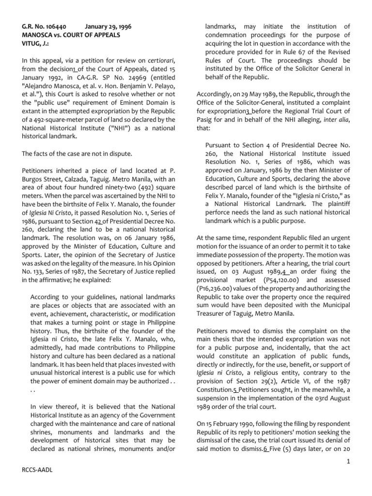 Eminent Domain Cases | PDF | Eminent Domain | Common Law