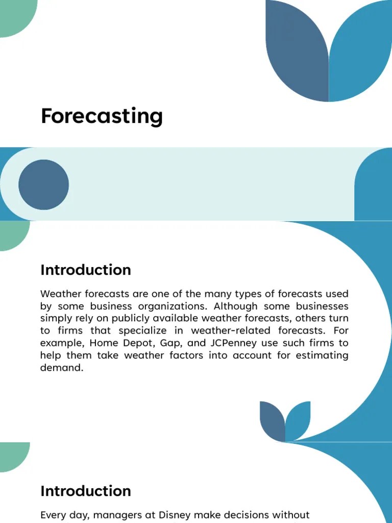 Forecasting | PDF | Forecasting | Seasonality