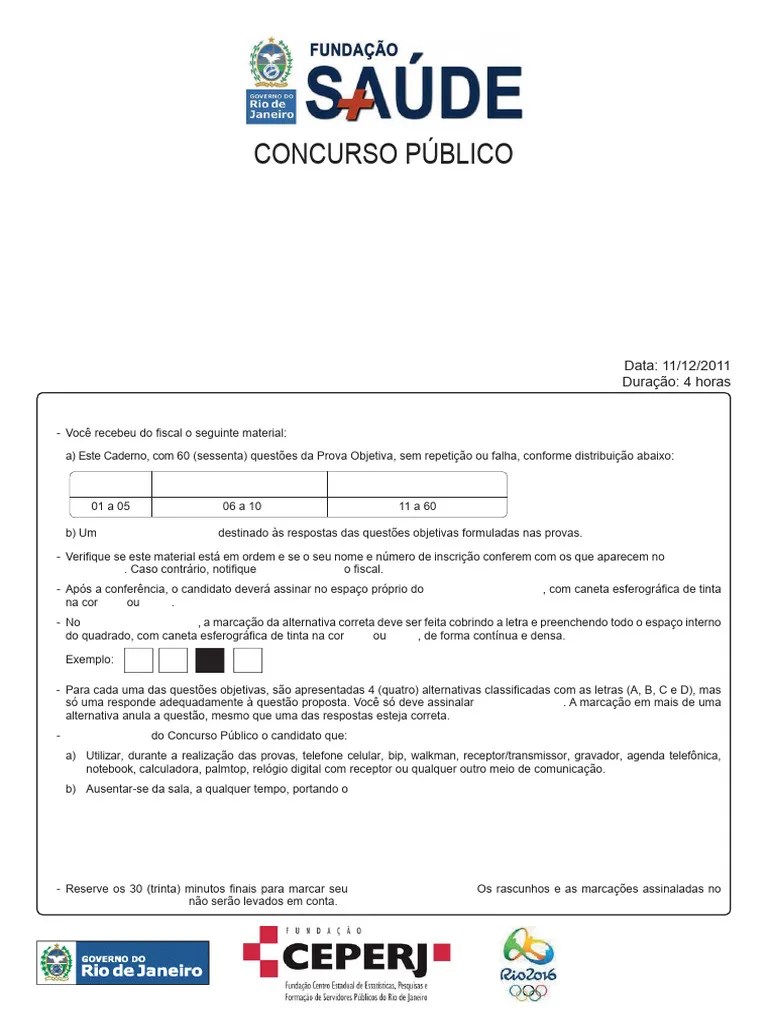 Ccih Prova Enfermagem | PDF