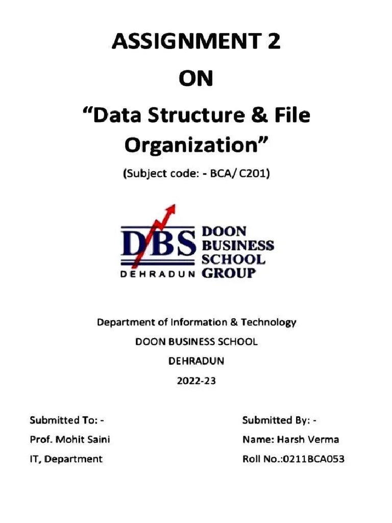 Data Structure Assignment | PDF