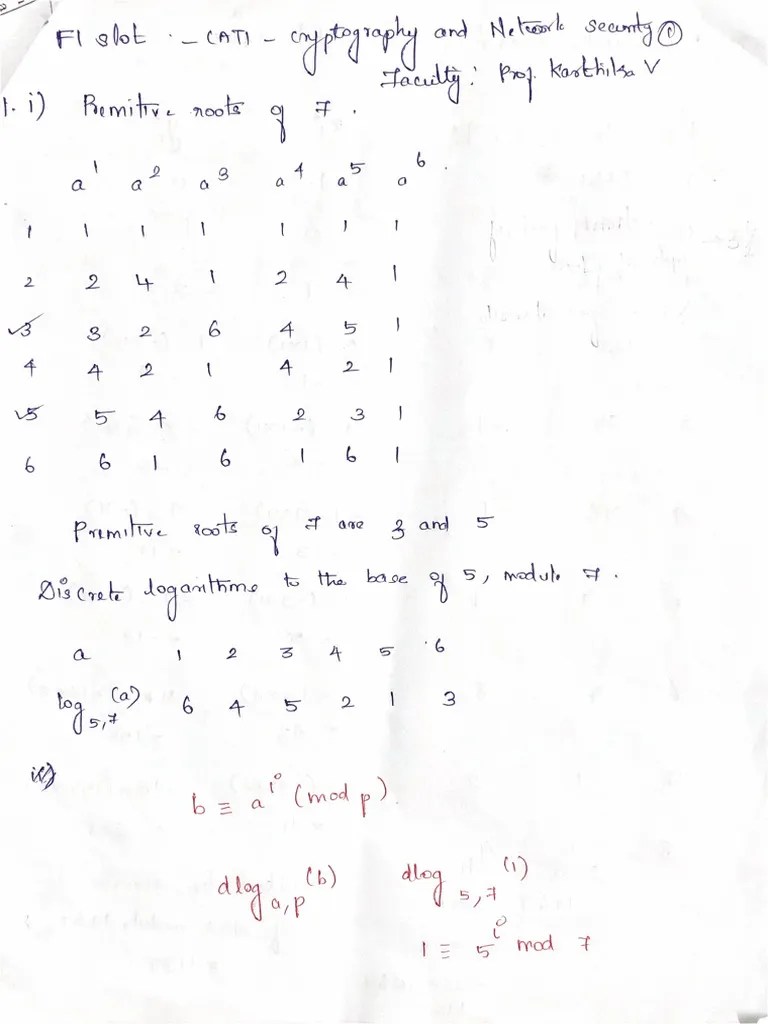 Cat1 F1 Answer Key | PDF