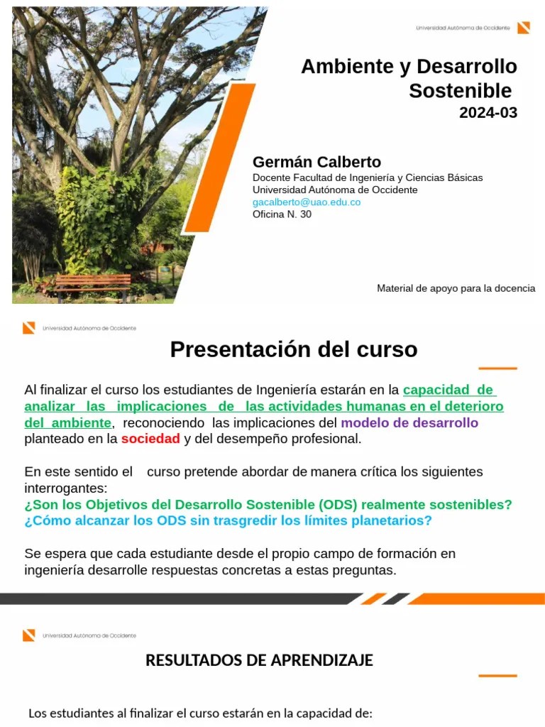 Semana 1 - Presentacion Del Curso Y Aspectos Preliminares | PDF