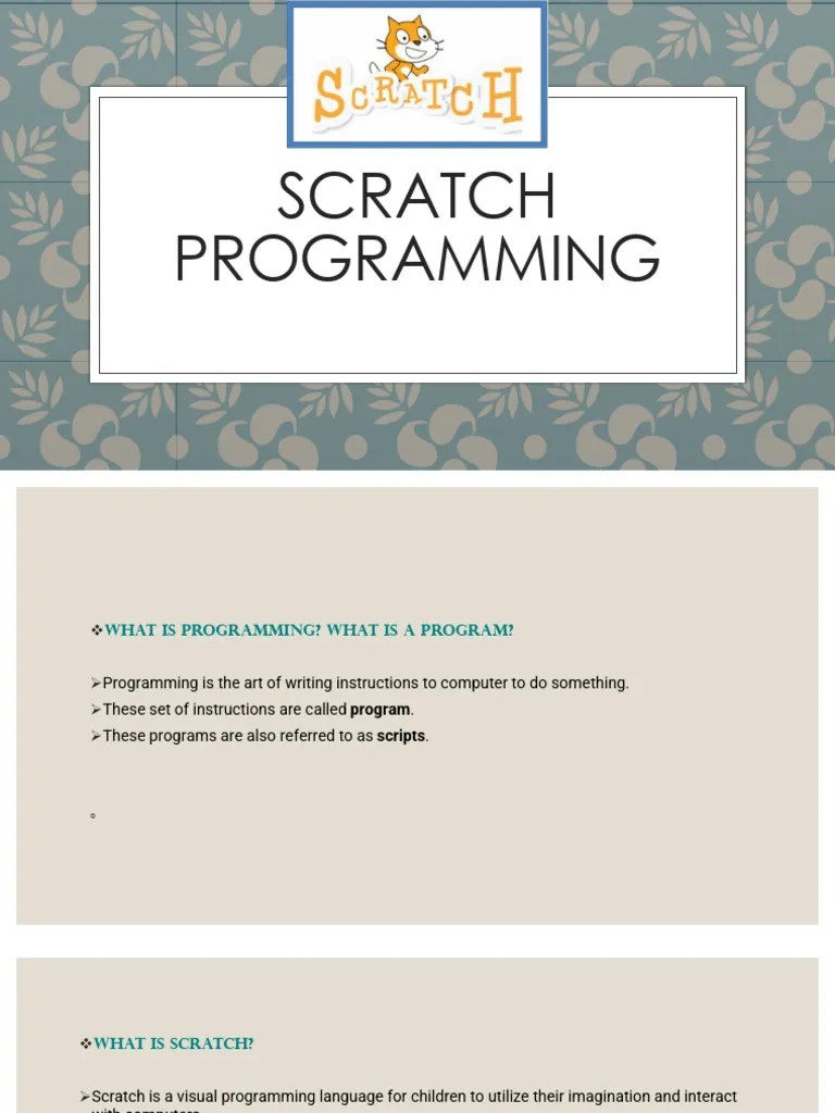 Scratch Programming | PDF