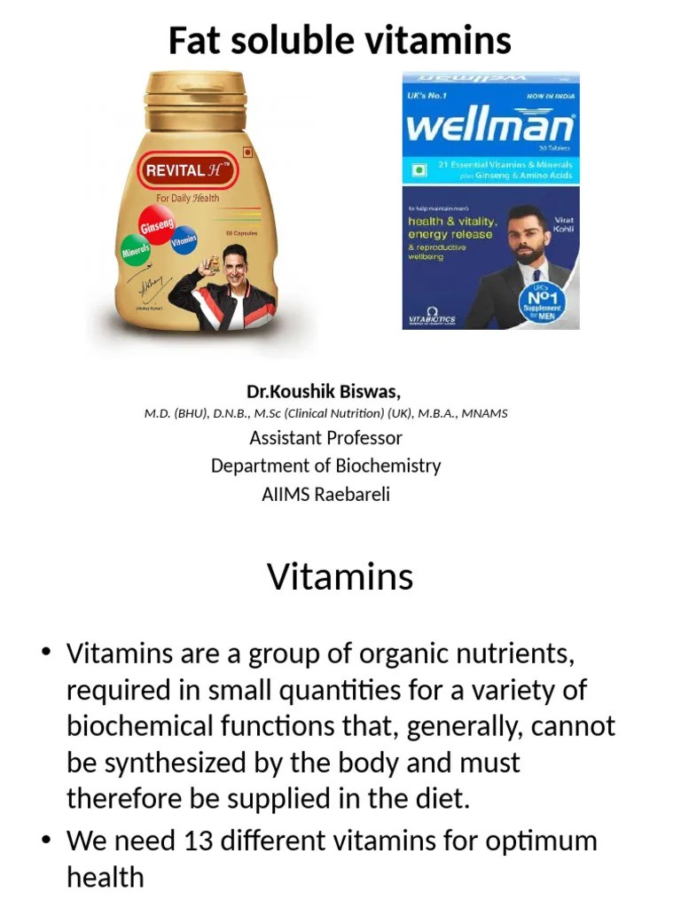 Fat Soluble Vitamins | PDF